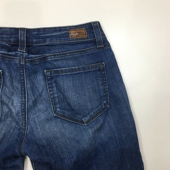 PAIGE Premium Denim PEG SKINNY Parson Wash 5 Pocket Logo Hardware Jeans - Picture 8 of 13